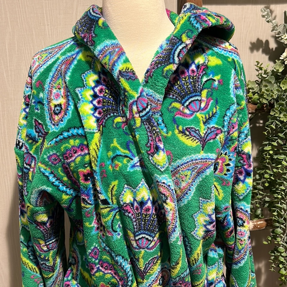 Vera Bradley fleece hooded robe